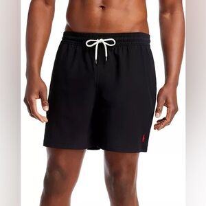 Polo Ralph Lauren NEW Black Lined 5.75" Traveler Shorts XL Swim Shorts
